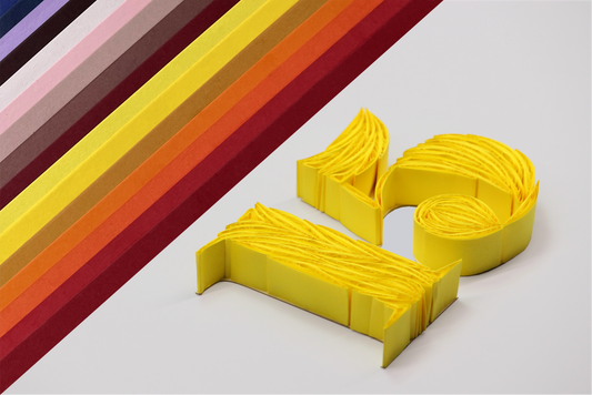 15mm Quilling Strips | PREMIUM 120 GSM